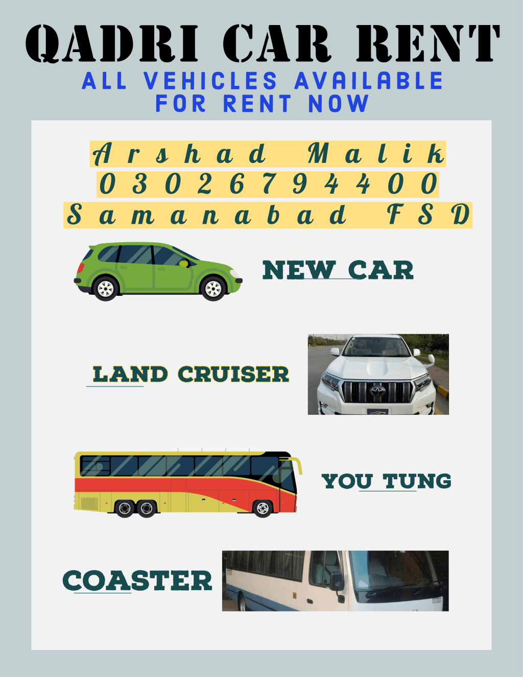 قادری رینٹ کوسٹر